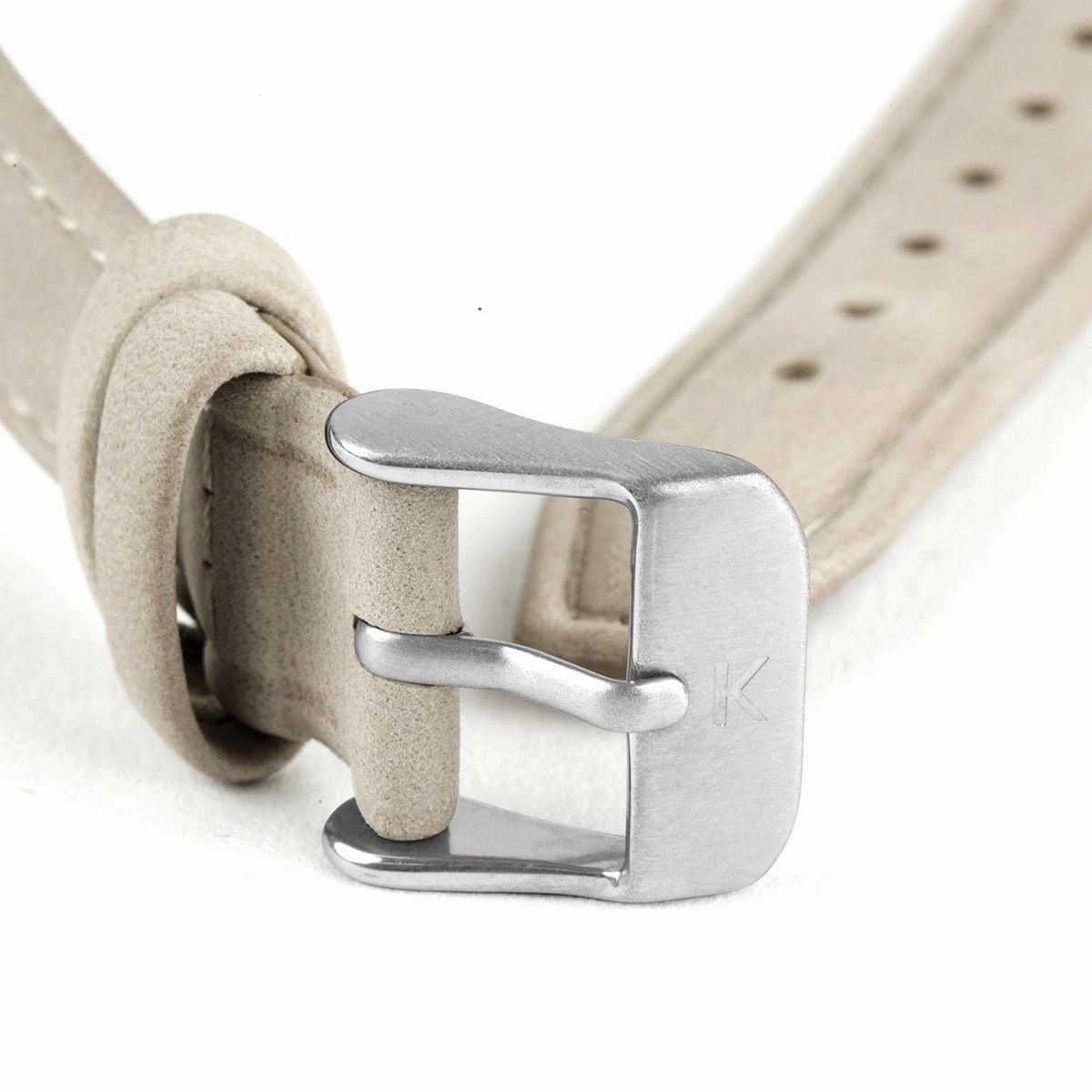 Ivory Leather Watch Strap - 16mm Width