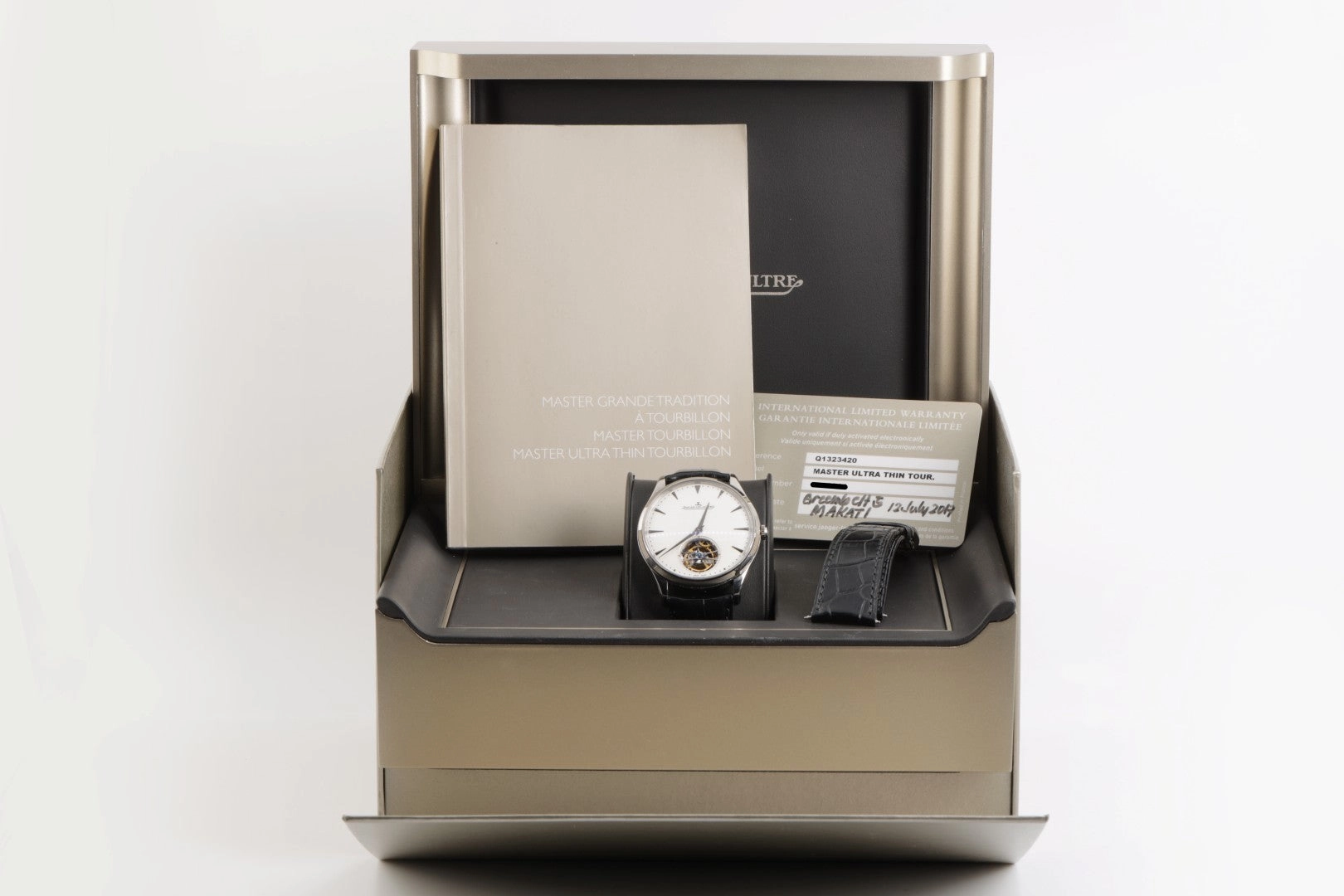 Jaeger LeCoultre Master Ultra Thin Tourbillon 18k White Gold 40mm Men's Watch