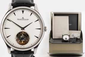 Jaeger LeCoultre Master Ultra Thin Tourbillon 18k White Gold 40mm Men's Watch