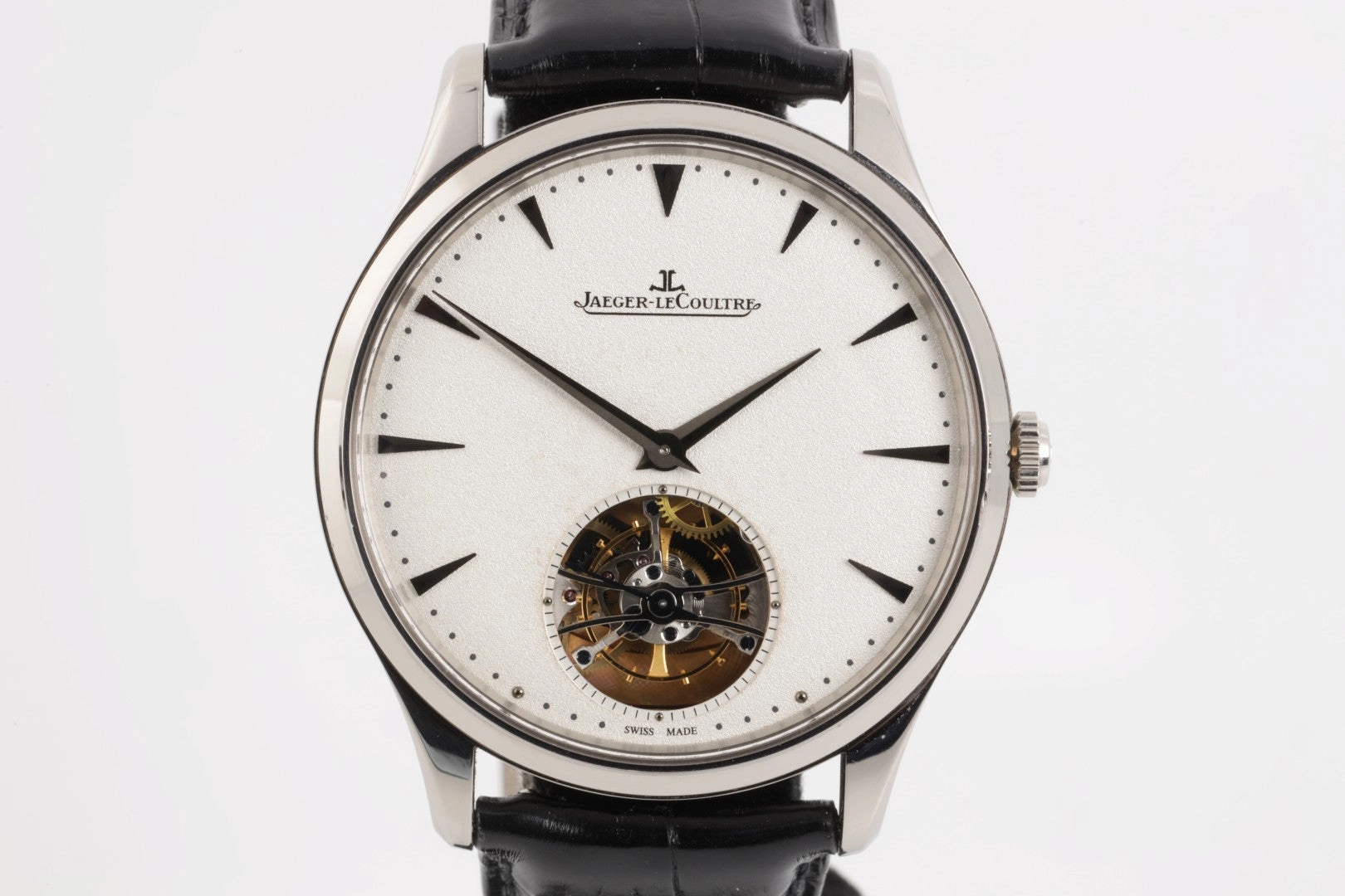 Jaeger LeCoultre Master Ultra Thin Tourbillon 18k White Gold 40mm Men's Watch