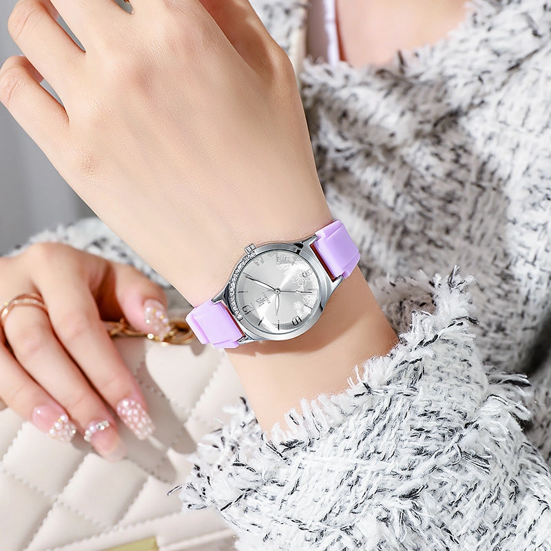 Jelly Silicone Watch Student Minimalist Digital Thin Strap