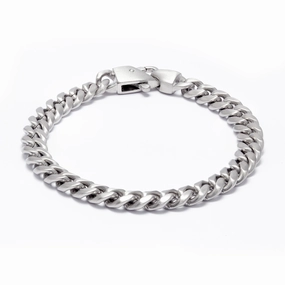 Kartel Classic Silver Curb Chain Bracelet