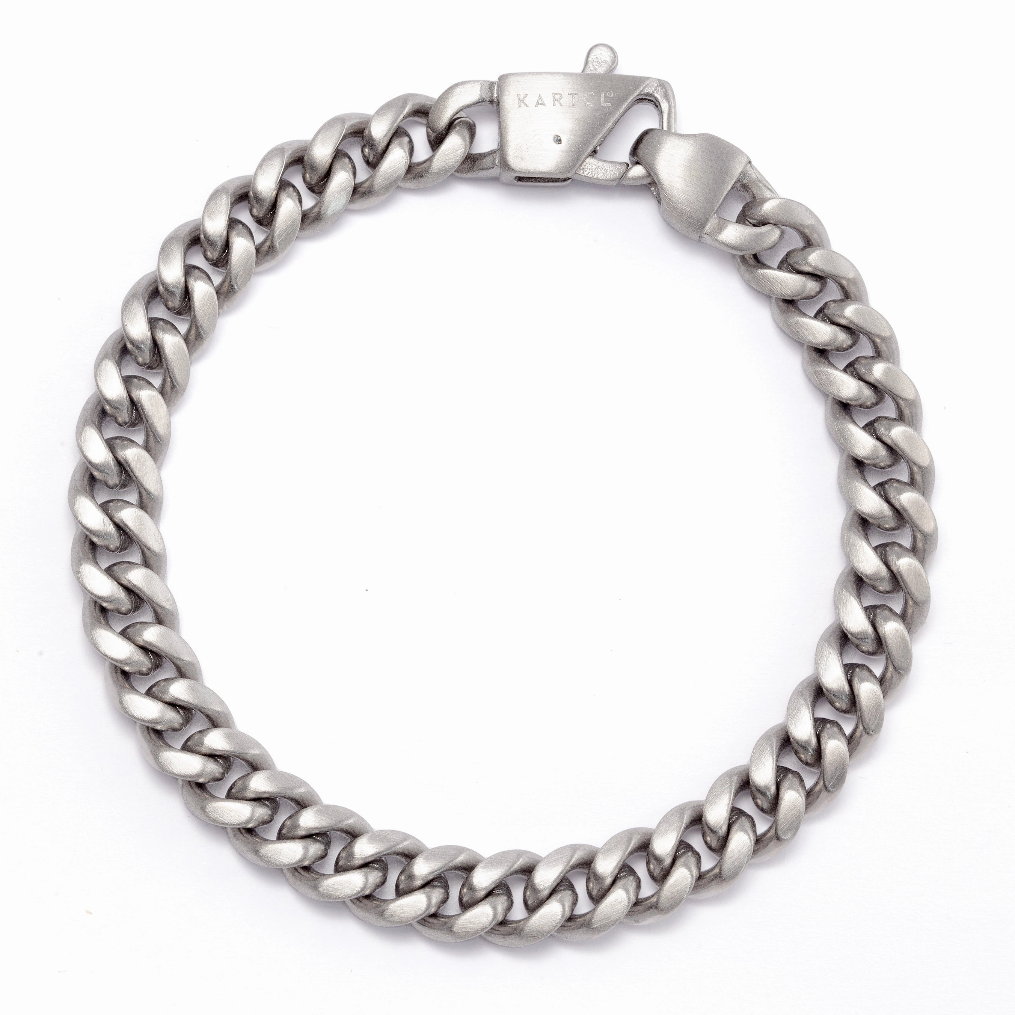 Kartel Classic Silver Curb Chain Bracelet