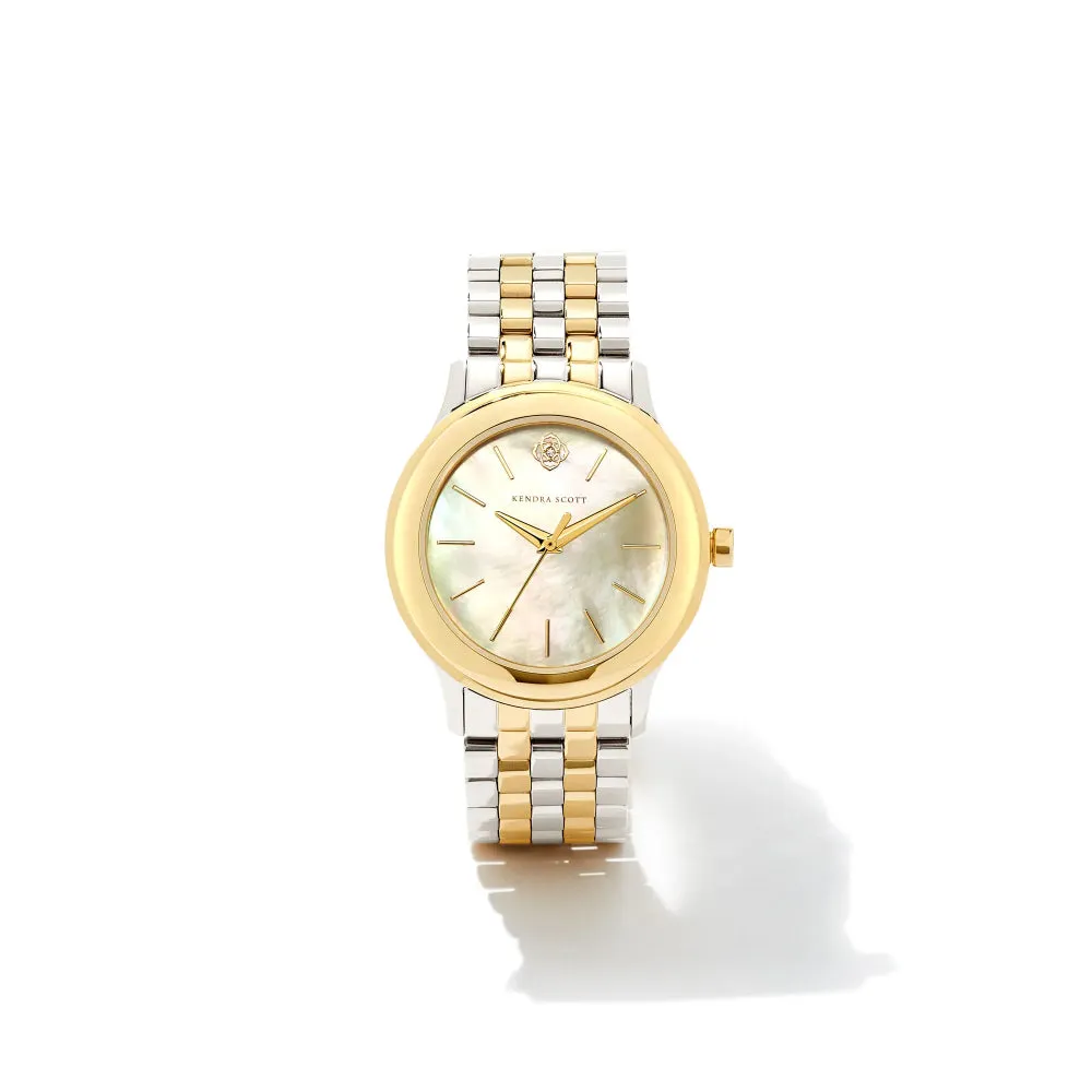 Kendra Scott Alex Two Tone Stainless Steel 35mm Watch
