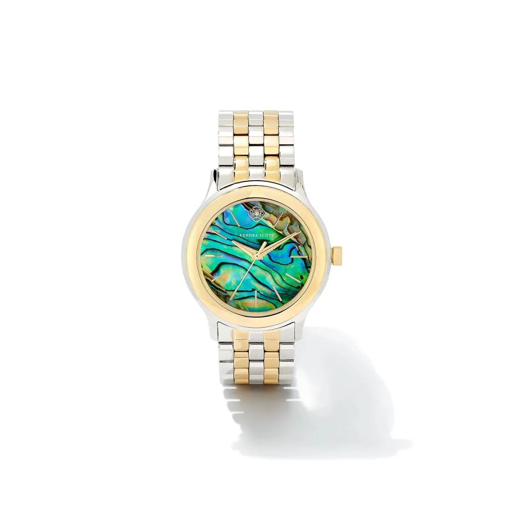 Kendra Scott Alex Two Tone Stainless Steel 35mm Watch