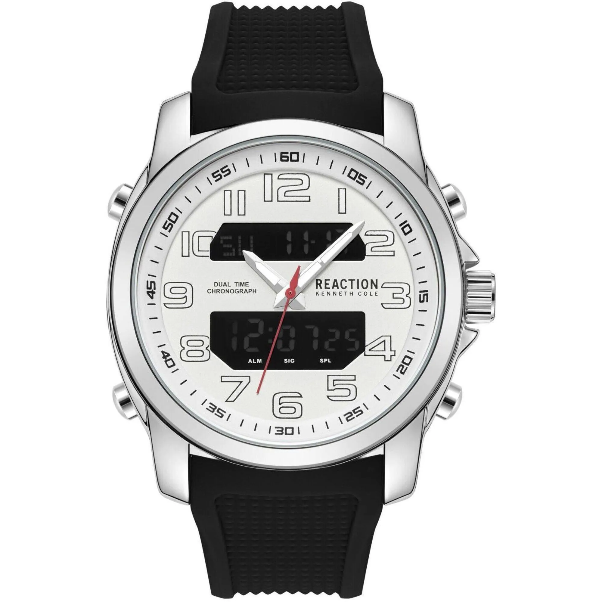 Kenneth Cole Reaction Men's Watch - Ana-Digi Black Silicone Strap | KRWGP2188404