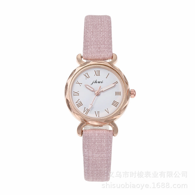 Korean Style Roman Dial Women's Quartz Watch