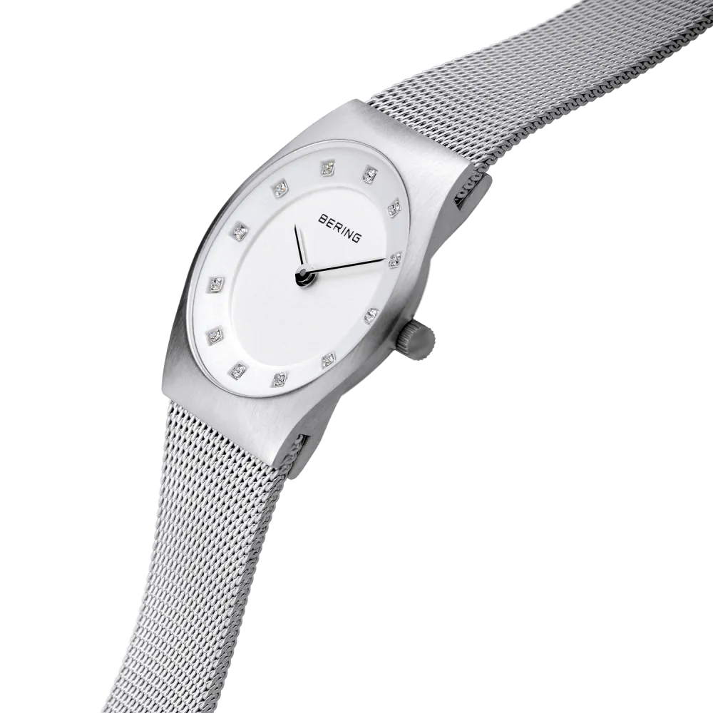 Ladies Bering Classic 27mm Stainless Steel Quartz Bracelet Watch, 11927-000