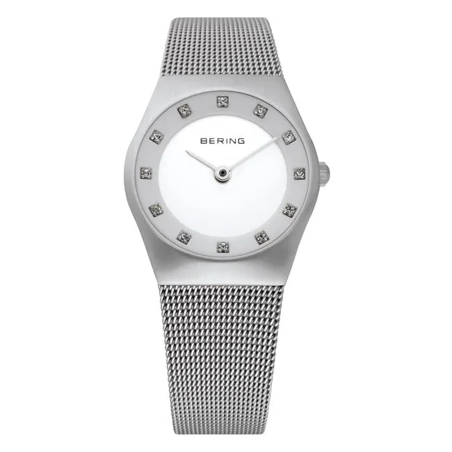 Ladies Bering Classic 27mm Stainless Steel Quartz Bracelet Watch, 11927-000