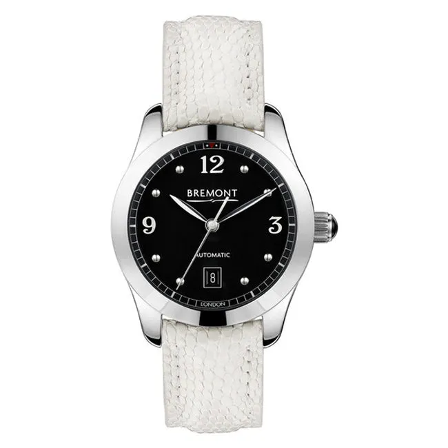 Ladies Bremont SOLO-32 Automatic White Leather Strap Watch, SOLO-32/AJ