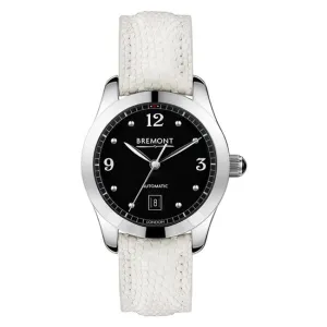 Ladies Bremont SOLO-32 Automatic White Leather Strap Watch, SOLO-32/AJ