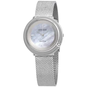 Ladies Citizen Eco-Drive Ambiluna Stainless Steel Bracelet Watch, EM0640-58D