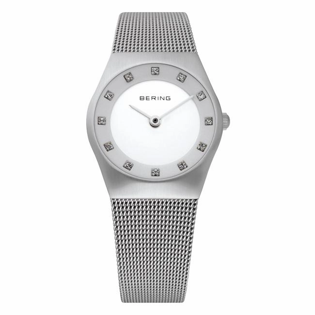 Ladies Bering Classic 27mm Stainless Steel Quartz Bracelet Watch, 11927-000