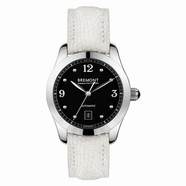 Ladies Bremont SOLO-32 Automatic White Leather Strap Watch, SOLO-32/AJ