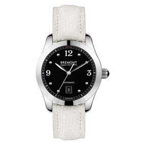 Ladies Bremont SOLO-32 Automatic White Leather Strap Watch, SOLO-32/AJ