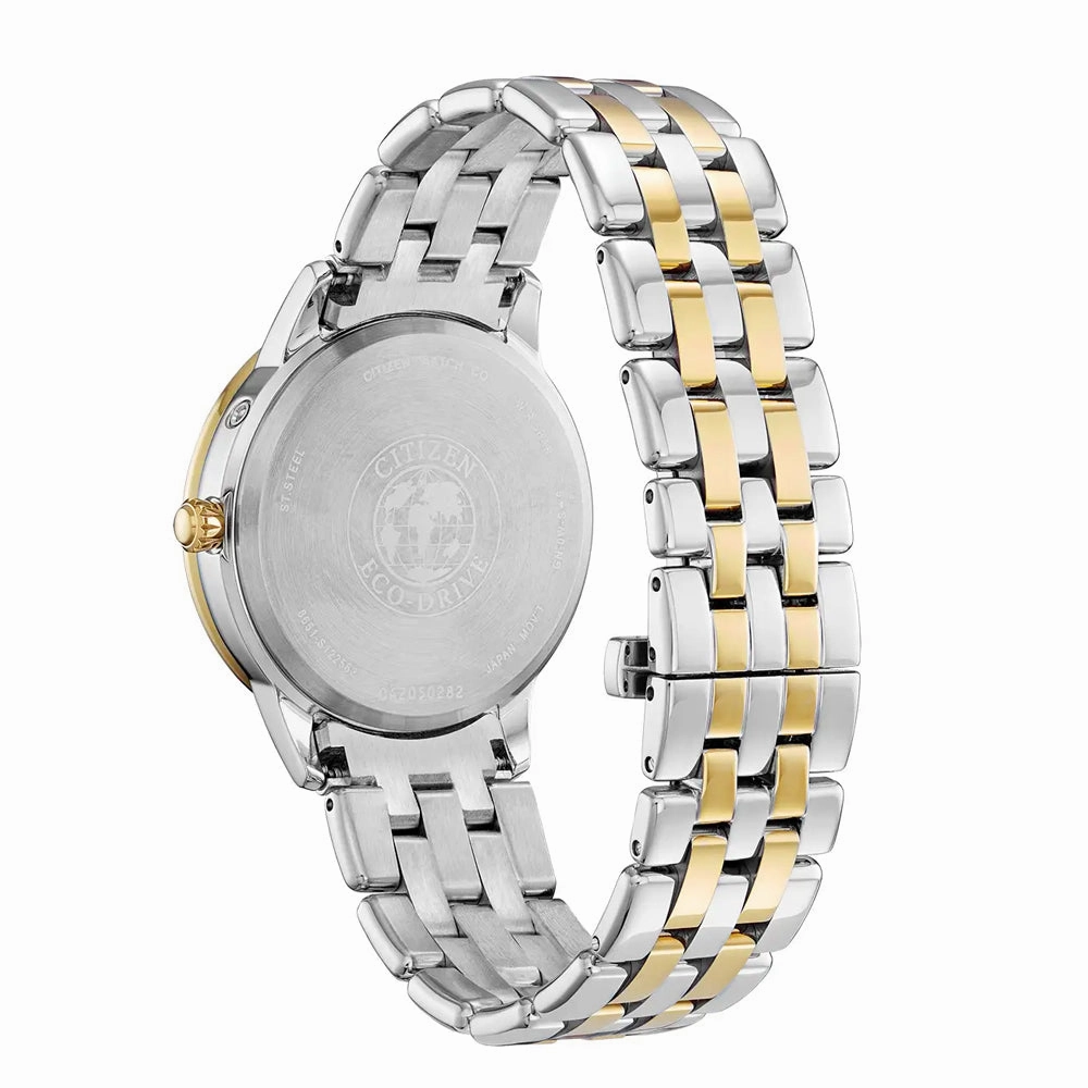 Ladies Citizen Eco Drive Calendrier Moonphase Two-tone Watch, FD0004-51D