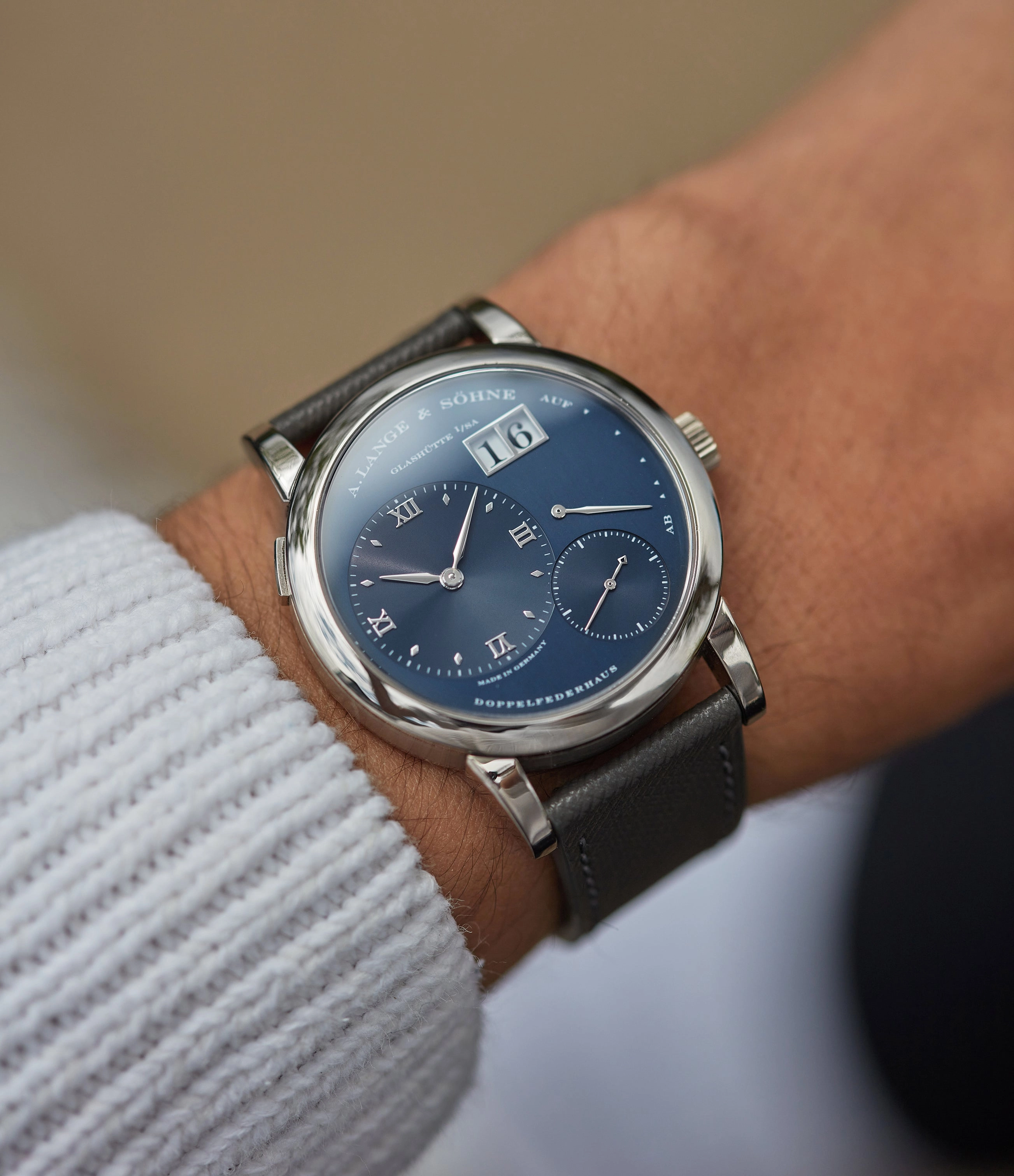 Lange 1 | Blue dial | White Gold