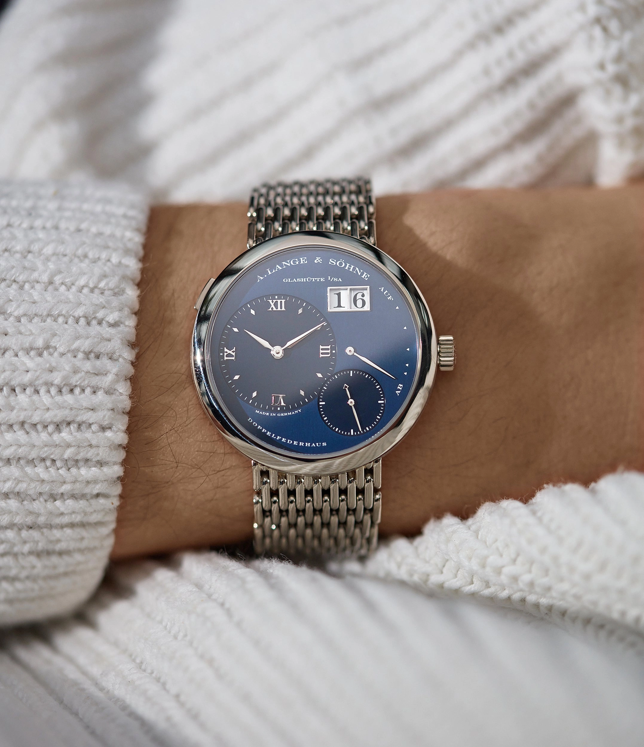 Lange 1 | Blue Dial | White Gold