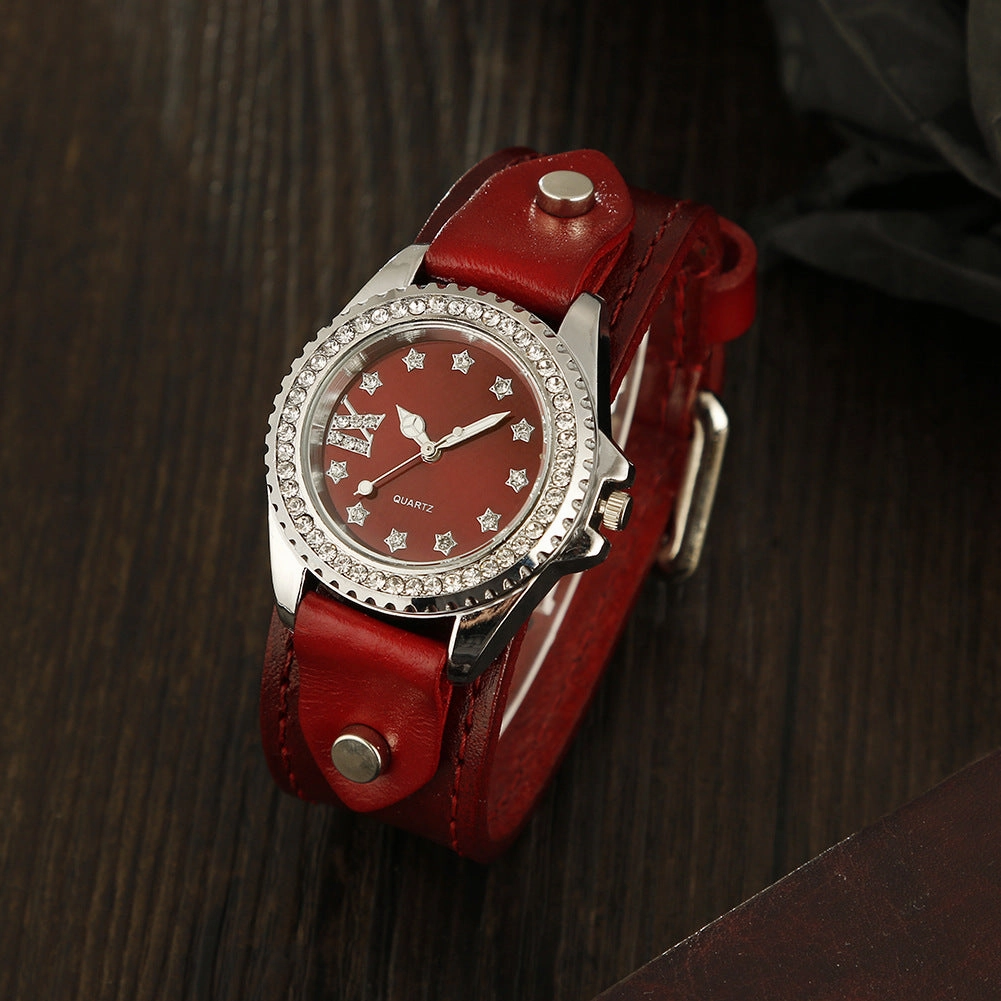 Leather Casual Fashion Ladies Watch