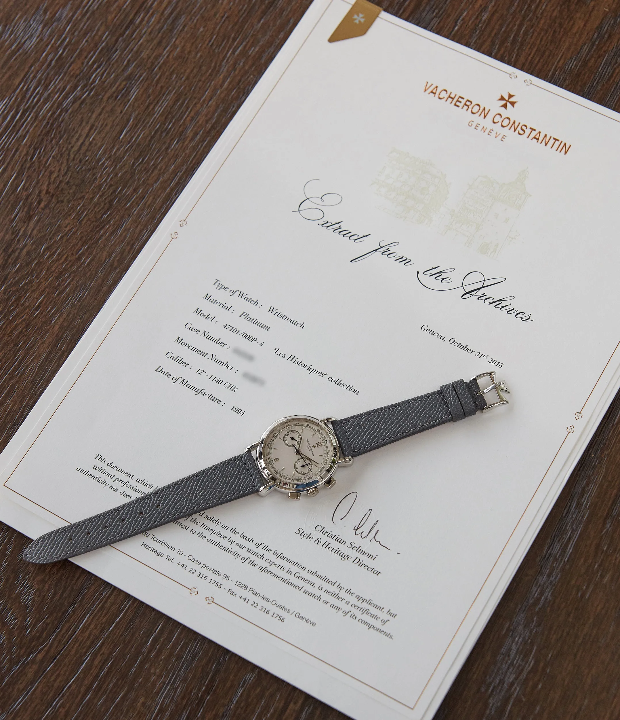 Les Historiques Chronograph 47101 | Platinum
