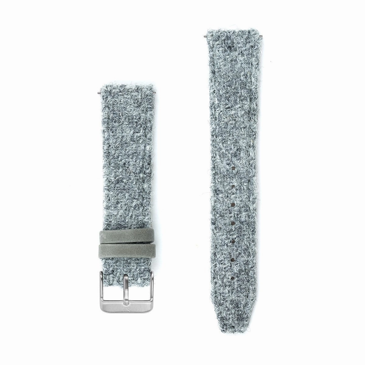 Light Grey Harris Tweed Watch Strap  20mm Width