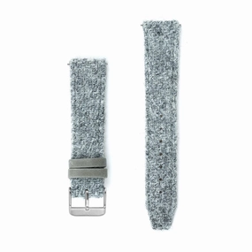 Light Grey Harris Tweed Watch Strap  20mm Width
