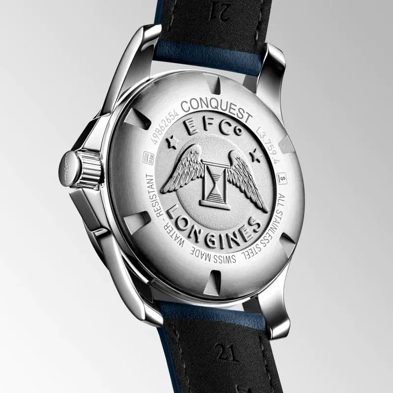 Longines Conquest 41mm Blue Dial Quartz Gents Watch L3.759.4.96.0