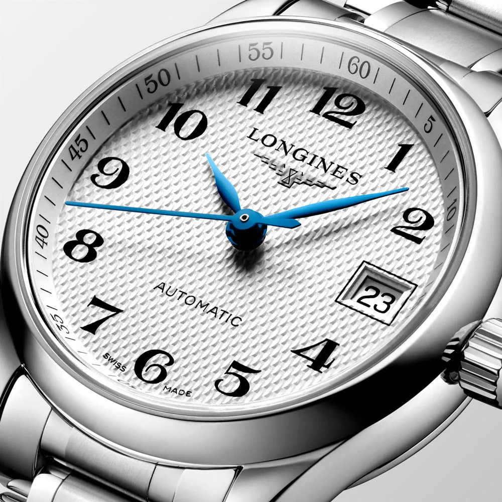 Longines Master Collection 25.5mm Silver Dial Automatic Ladies Watch L2.128.4.78.6