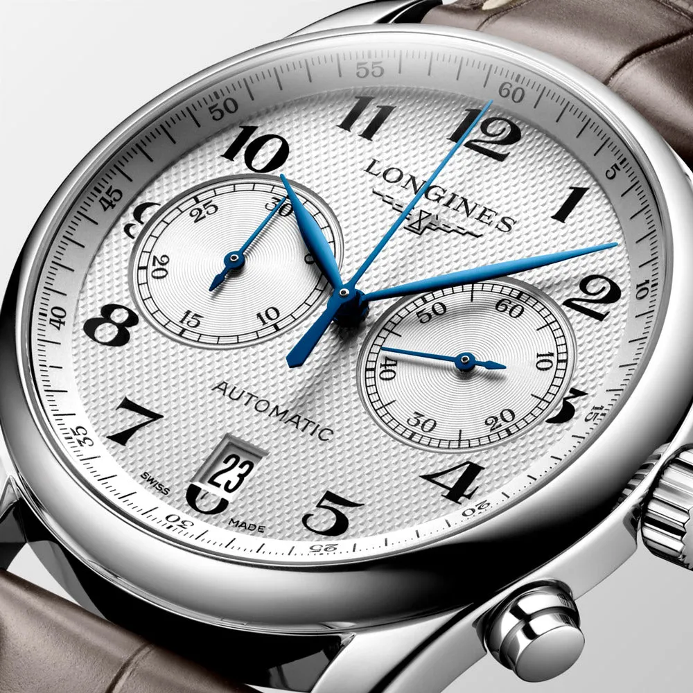 Longines Master Collection 40mm Silver Dial Automatic Chronograph Gents Watch L2.629.4.78.3