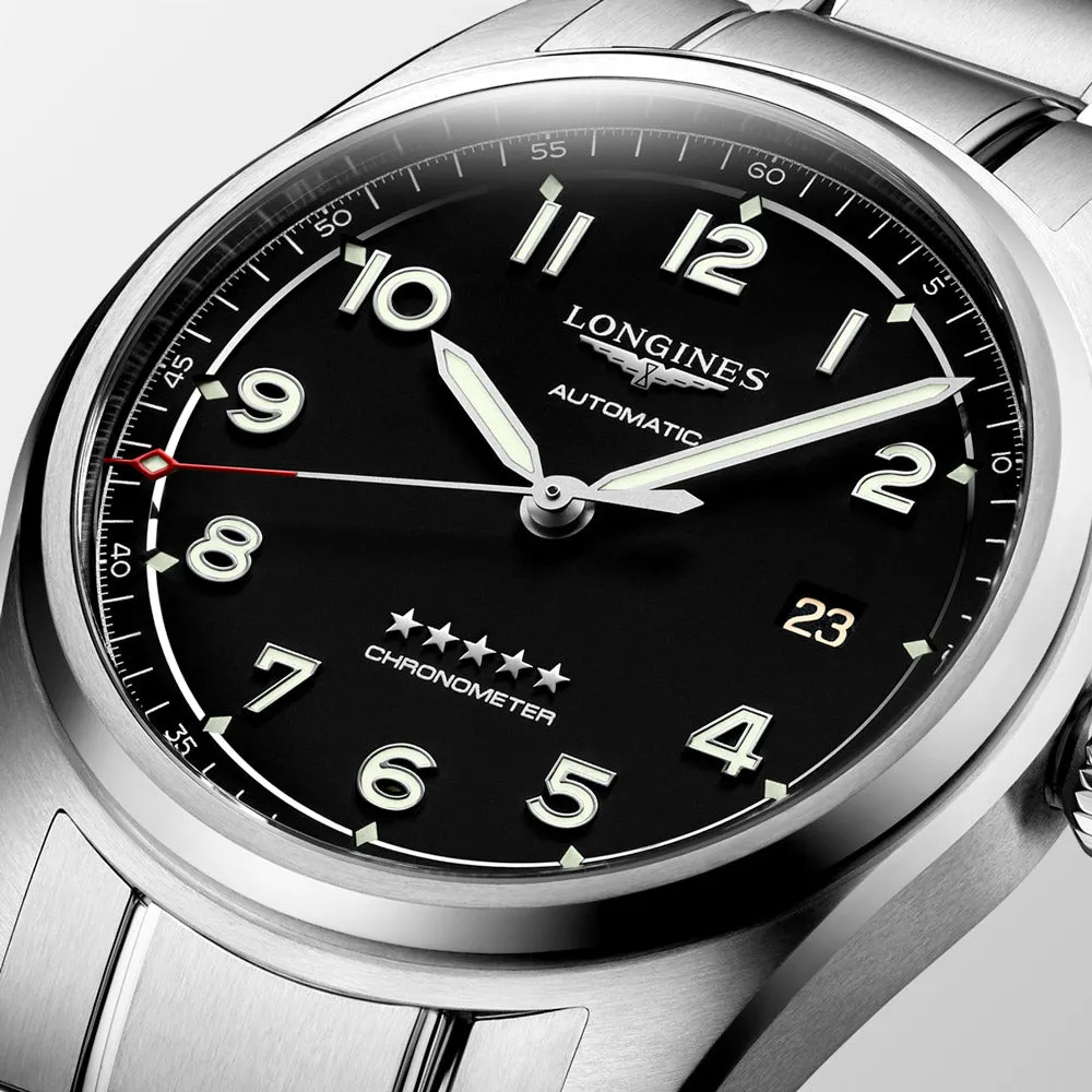 Longines Spirit 40mm Black Dial Automatic Gents Watch L3.810.4.53.6