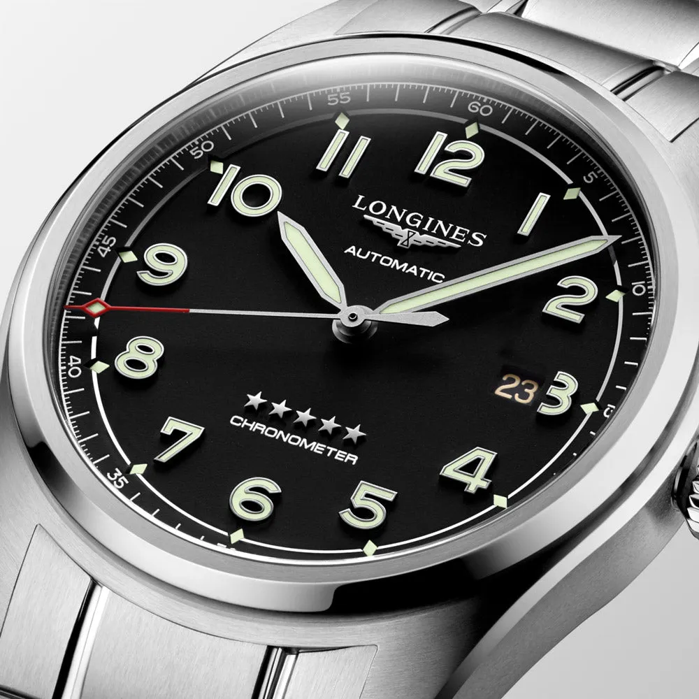 Longines Spirit 42mm Black Dial Automatic Gents Watch L3.811.4.53.6