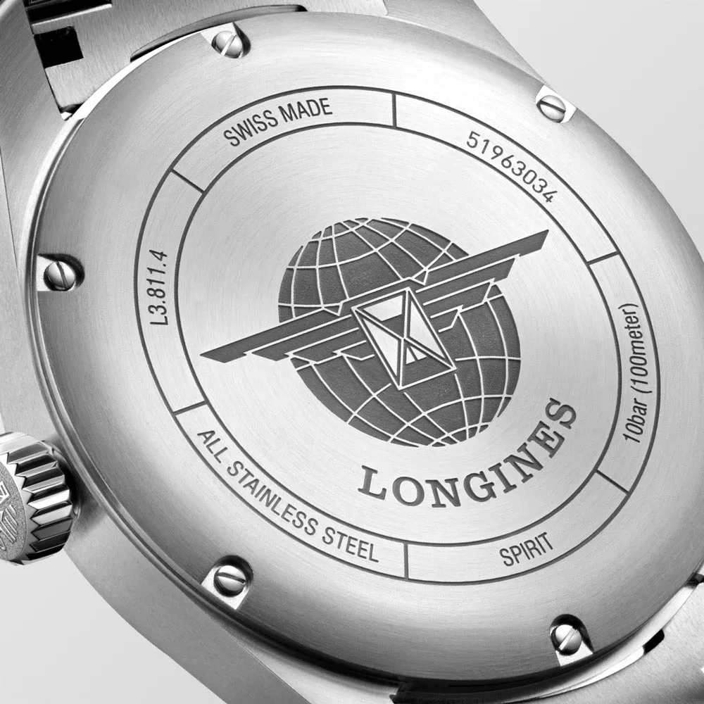 Longines Spirit 42mm Black Dial Automatic Gents Watch L3.811.4.53.6
