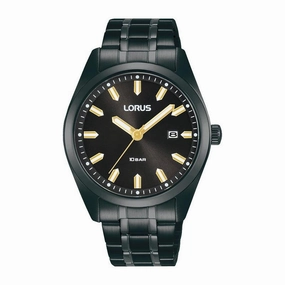 Lorus Gents Black 3 Hands Watch