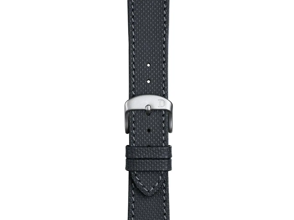 Louis Anthracite Leather Strap