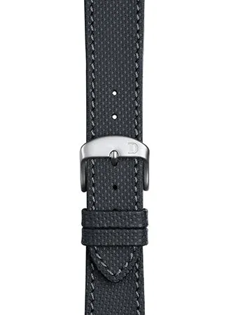 Louis Anthracite Leather Strap