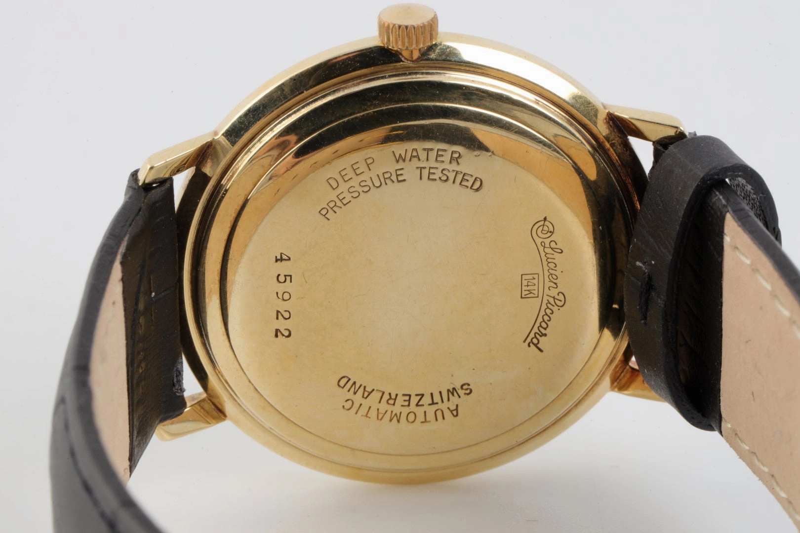Lucien Piccard Seashark 14K Yellow Gold 33mm Men's Watch (31.2g.)