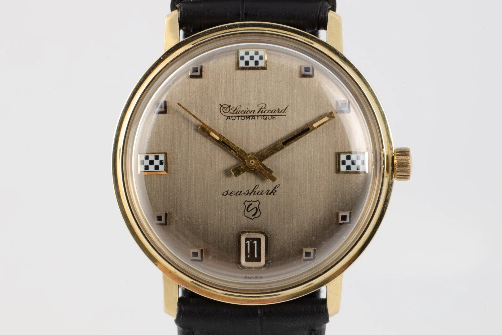 Lucien Piccard Seashark 14K Yellow Gold 33mm Men's Watch (31.2g.)