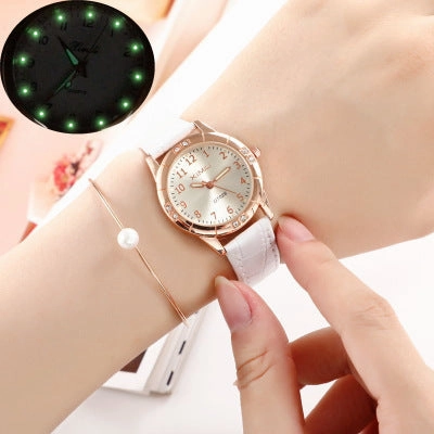 Luminous waterproof pointer quartz watch