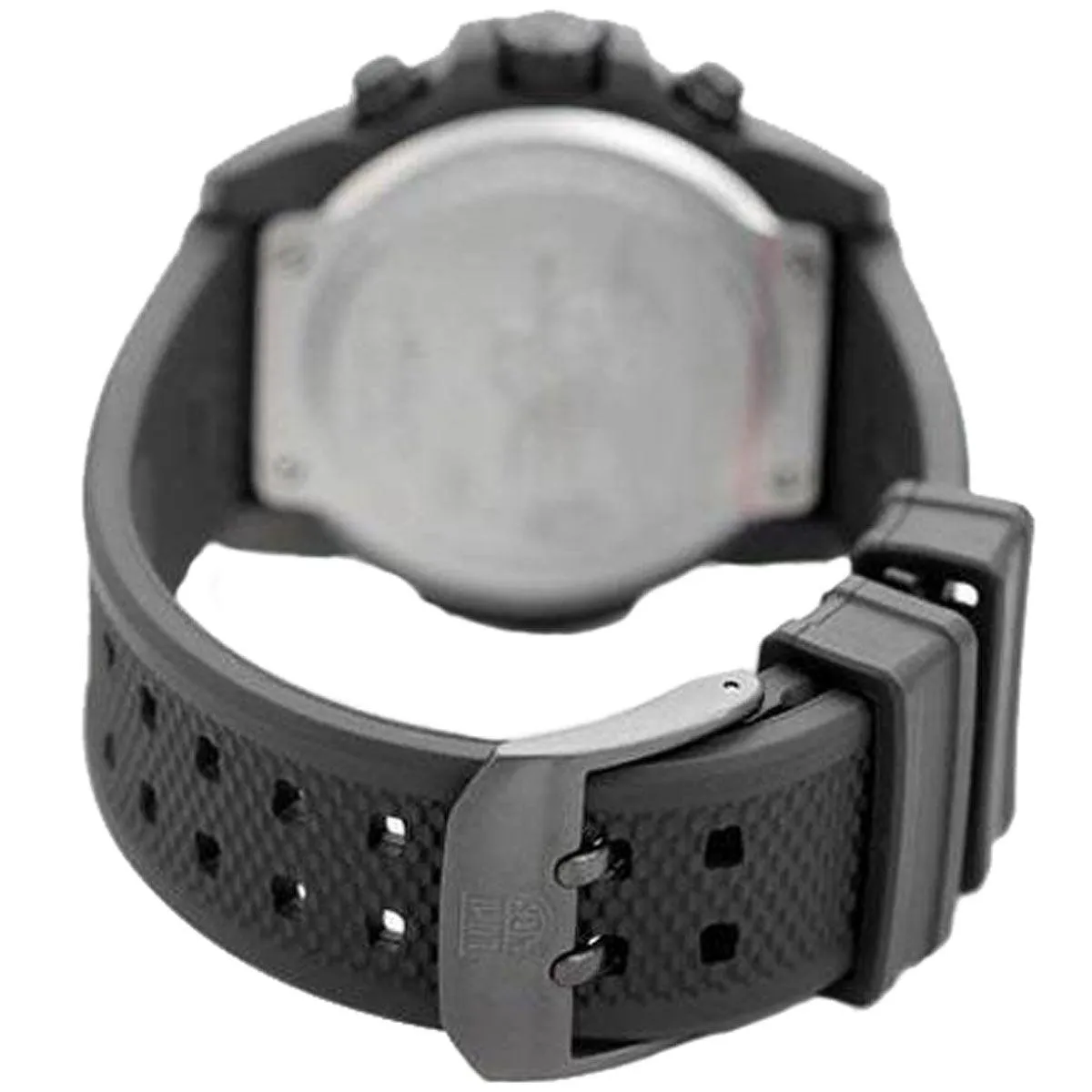 Luminox Men's Chronograph Watch - Navy Seal Black and Red Dial Strap | 3581.EY