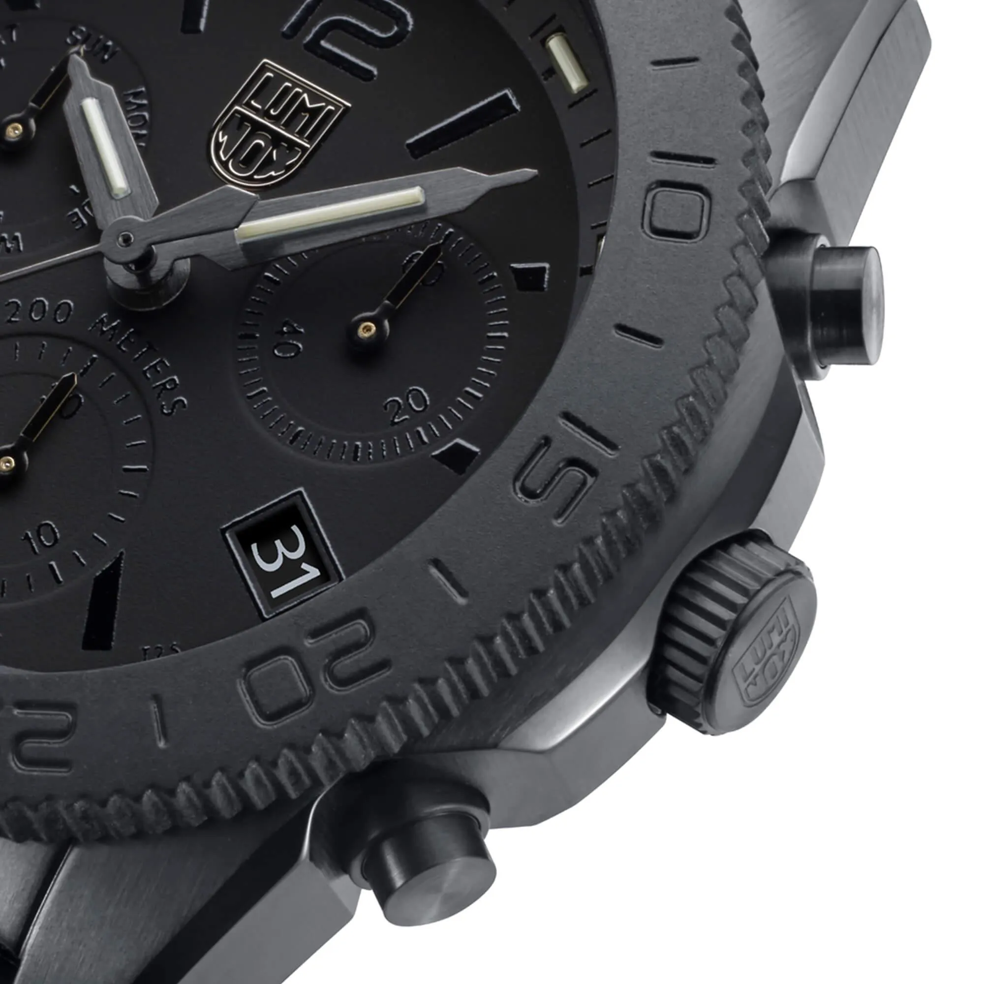 Luminox Men's Watch - Pacific Diver Chronograph Black Dial Rubber Strap | XS.3141.BO