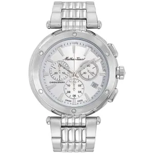 Mathey Tissot Men's Watch - Neptune Chrono Silver Tone Dial Steel Bracelet | H912CHAI