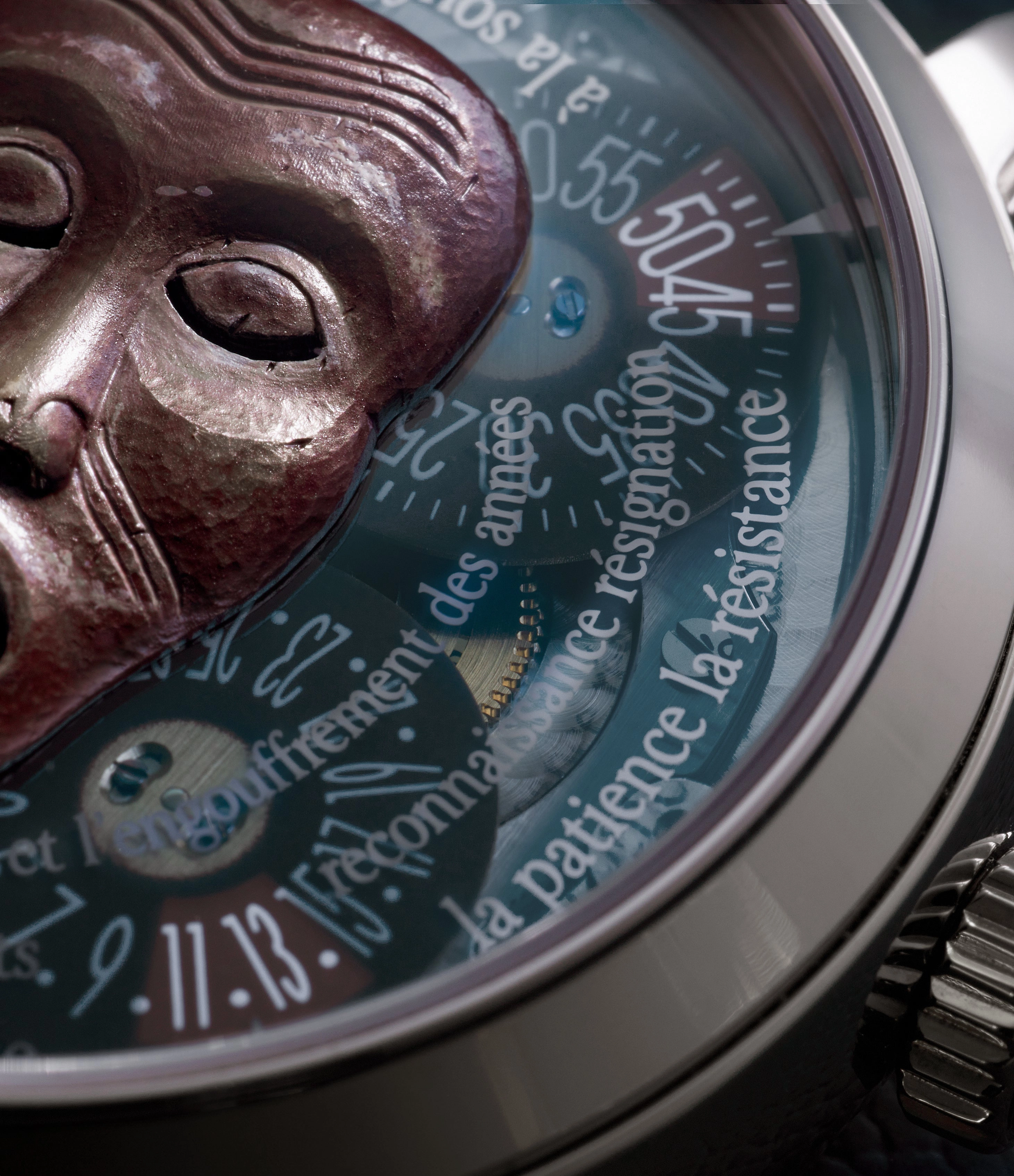 Metiers dArts Les Masques | White Gold