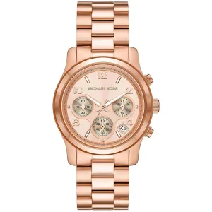 Michael Kors Women's Watch - Runway Rose Gold Dial Plated Steel Bracelet | MK7324