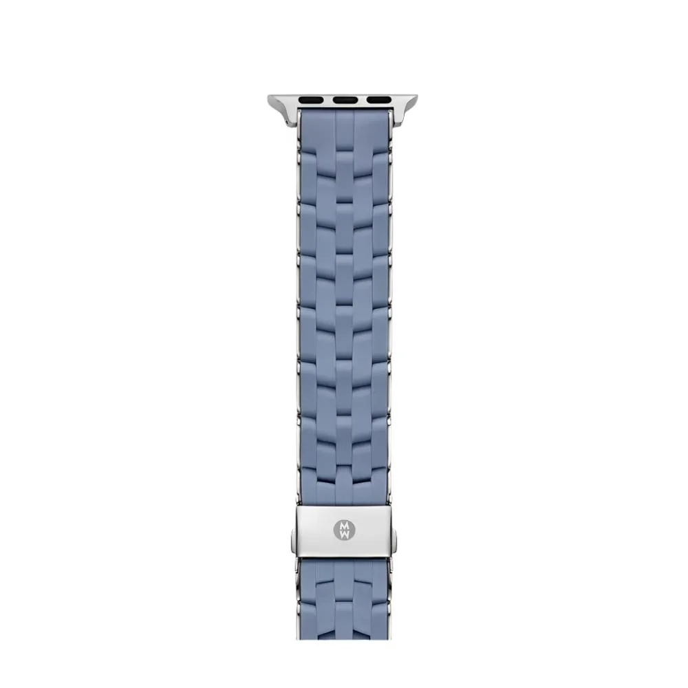 Michele Dusk Blue Silicone Bracelet Band for Apple Watch