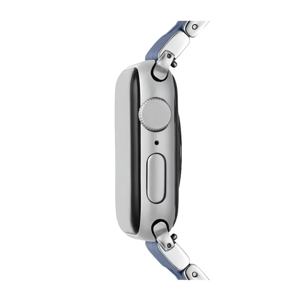 Michele Dusk Blue Silicone Bracelet Band for Apple Watch