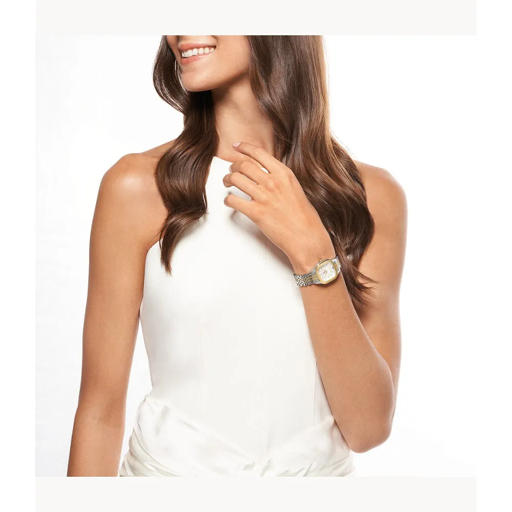 Michele Meggie Two-Tone 18k Gold-Plated Diamond Dial Watch