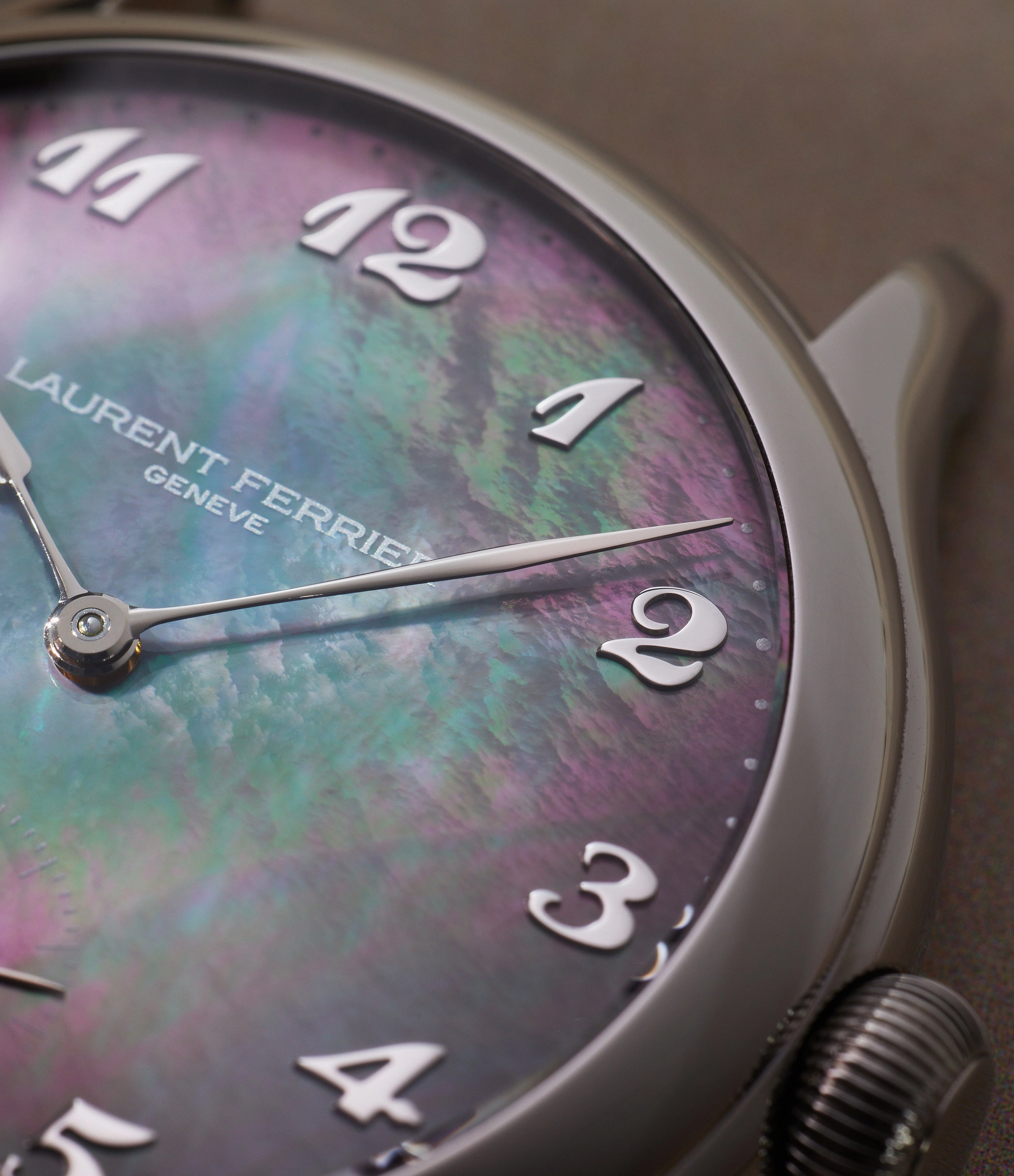 Micro-Rotor Mother of Pearl | Stainless Steel