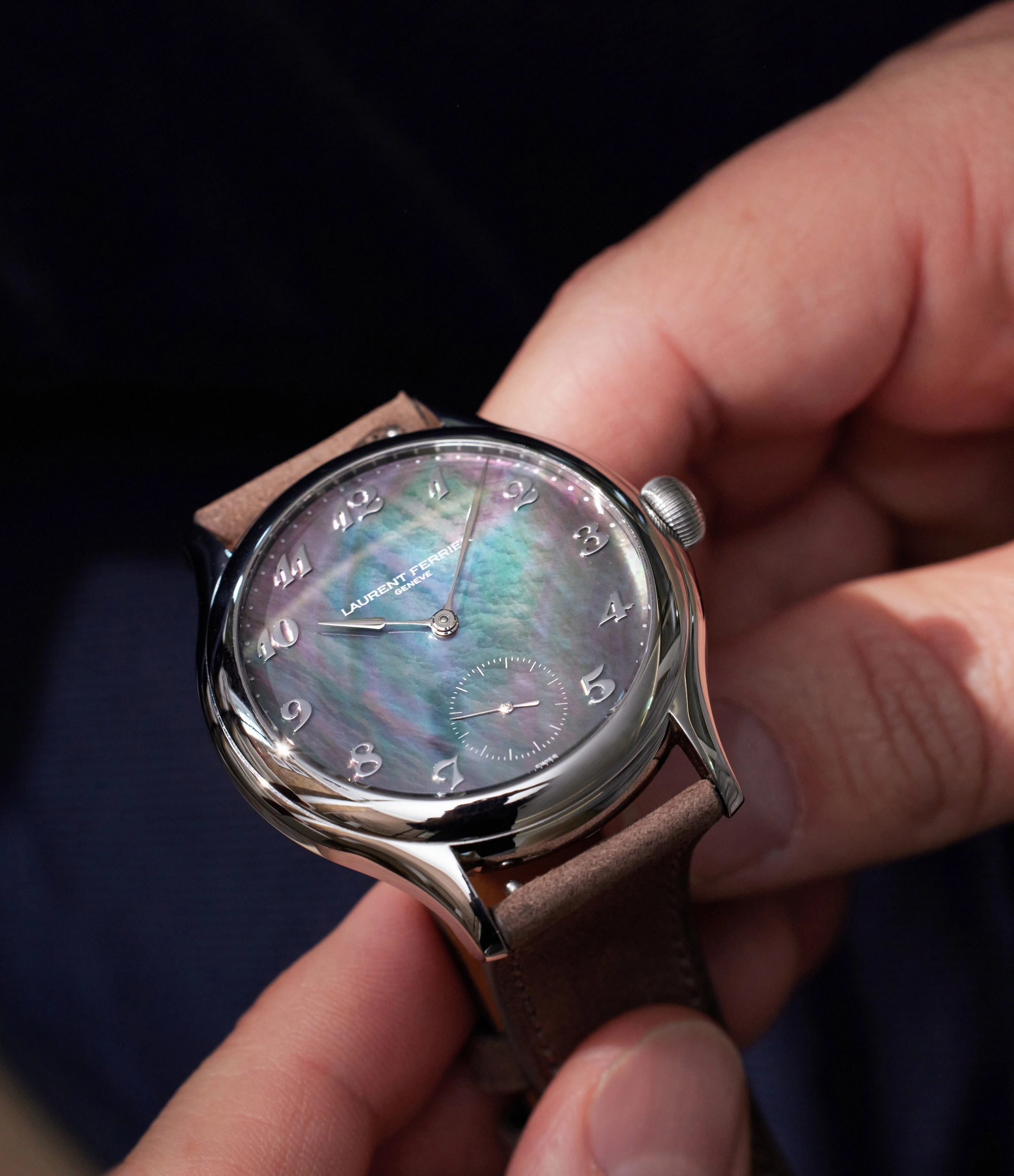 Micro-Rotor Mother of Pearl | Stainless Steel