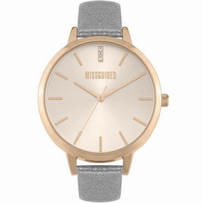 Missguided Grey Leather Strap