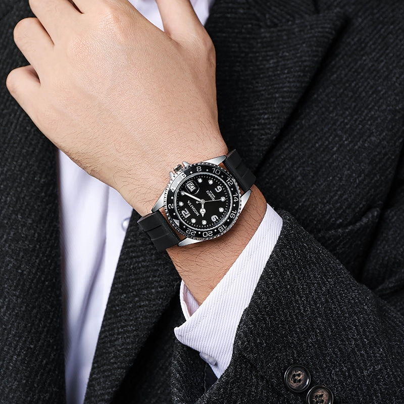 MODAIYA New Silicone Men's Luminous Date Watch